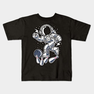 Astronaut Bowling Kids T-Shirt